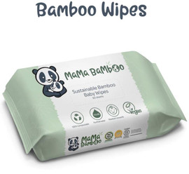 Mama Bamboo Eco Baby Wipes - 60 Wipes