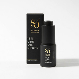 Serena Organics 15% CBD Oil Drops with MCT Carrier Oil 1500mg - 10ml