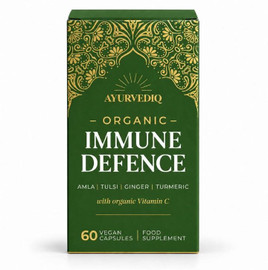 Ayurvediq Wellness Organic Immune Defence with Vitamin C - 60 Vegan Capsules