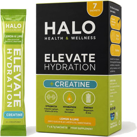Halo Health and Beauty Elevate Electrolytes + Creatine Lemon & Lime - 7 Sachets