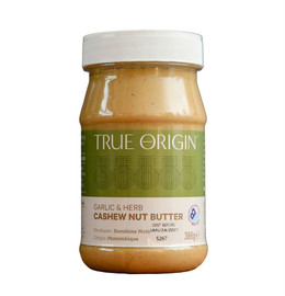 True Origin Garlic & Herb Cashew Nut Butter - 386g