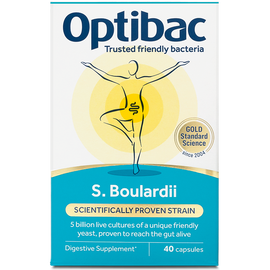 Optibac Probiotics Saccharomyces boulardii - 40 Capsules