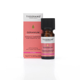 Tisserand Geranium Ethically Harvested Essential Oil - 9ml Tisserand Geranium Ethically Harvested Essential Oil - 9ml