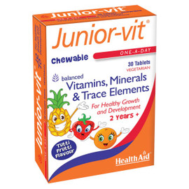 HealthAid Junior-Vit Chewable Tutti-Fruity - 30 Tablets HealthAid Junior-Vit Chewable Tutti-Fruity - 30 Tablets