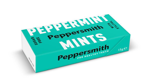 Peppersmith Mints Peppermint - 15g (Pack of 12)