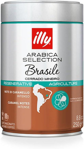 Illy Brazil Cerrado Mineiro Ground Coffee - 250g
