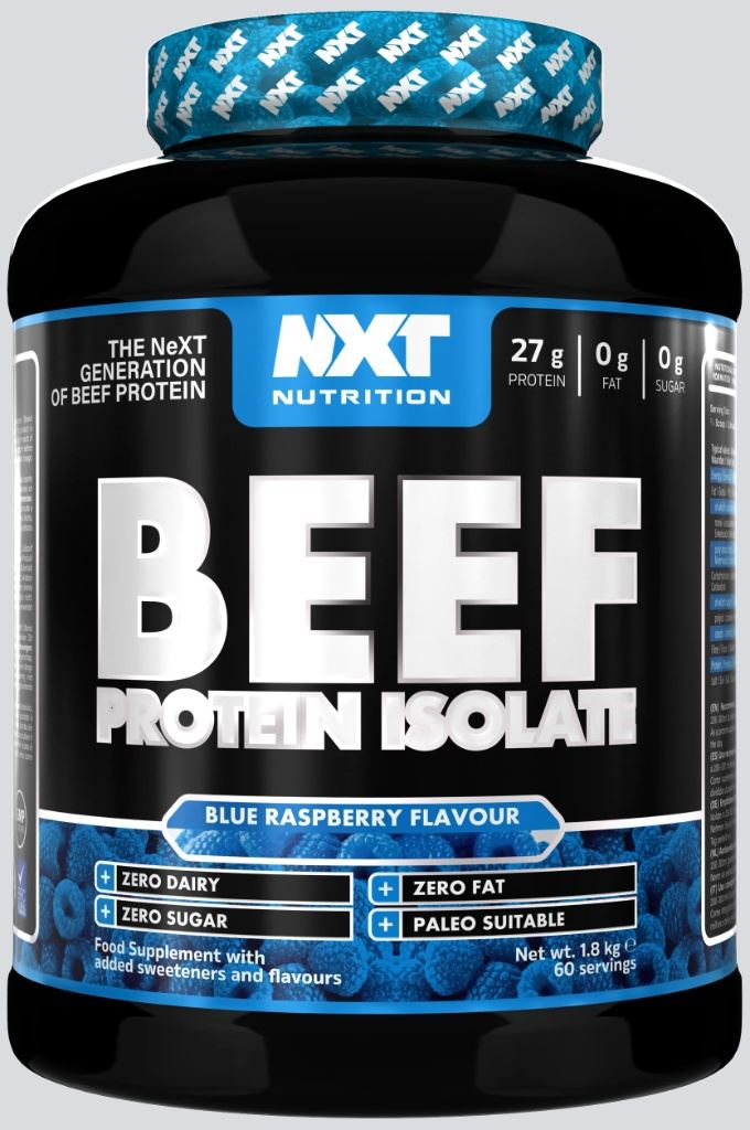 Protein Isolate Blue Raspberry NXT Nutrition Beef Protein Isolate Blue Raspberry 1.8kg | Blukoo