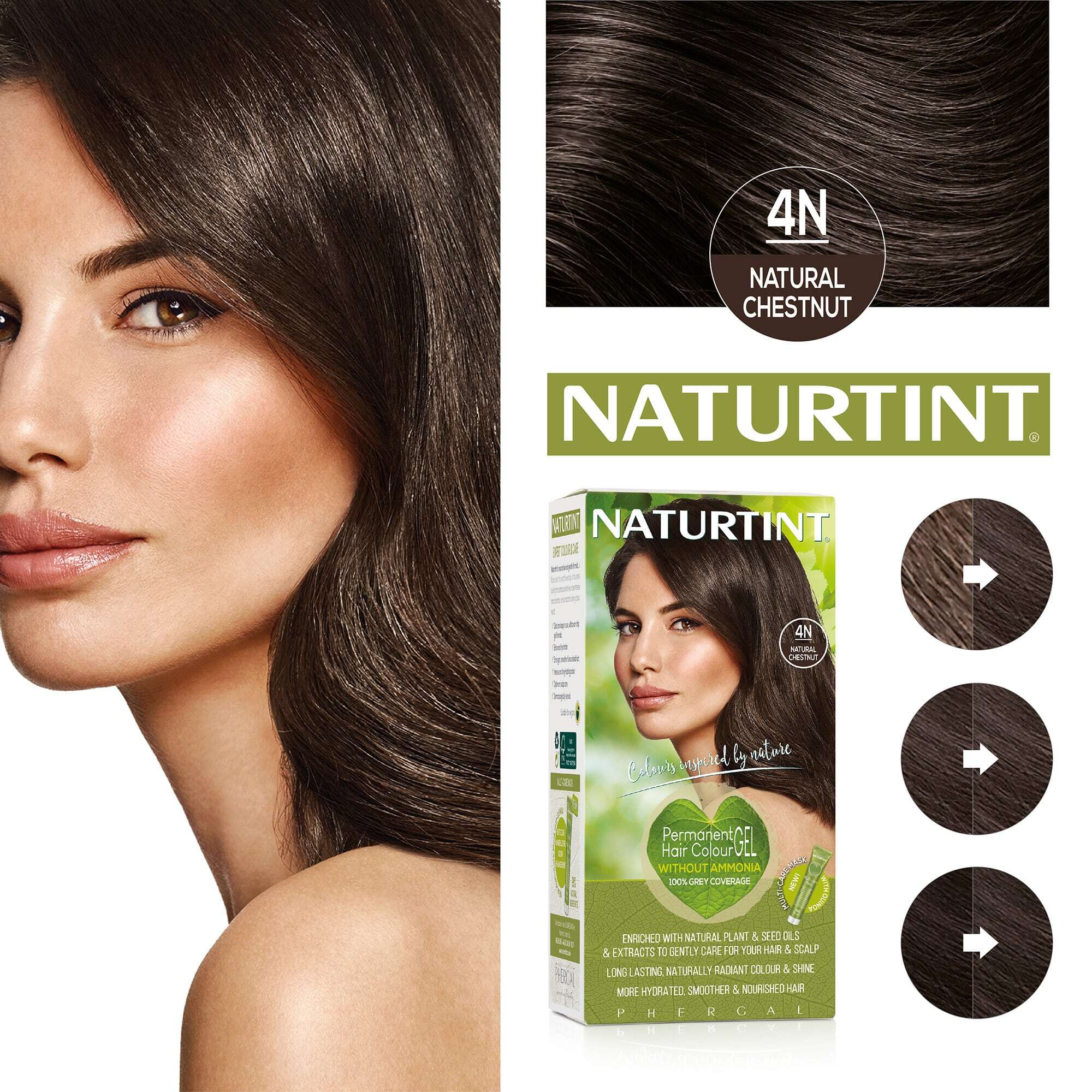Naturtint Permanent Hair Colourant Natural Chestnut 4N 165ml Blukoo