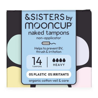 AND SISTERS Non-Applicator Tampons Heavy 14 Pack | Blukoo
