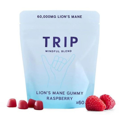 Lil Raspberry Trip TRIP Raspberry Lions Mane Gummies 60 Gummies | Blukoo