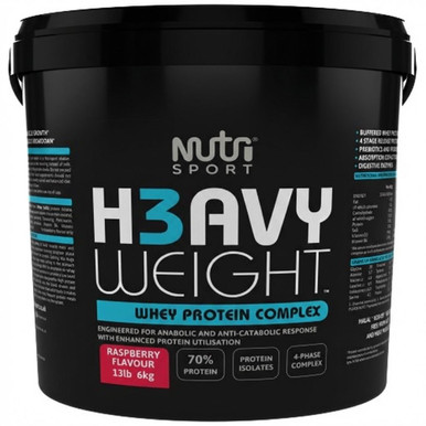 Whey Raspberry NutriSport H3avyweight Whey Protein Raspberry 6kg | Blukoo