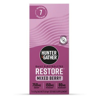 Hunter and Gather Restore Hydration Electrolytes Mixed Berry Pack of 7 ...