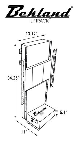 Bekland TV LIFT Plasma ,LCD,Led and OLED Motorized Lift track TV  