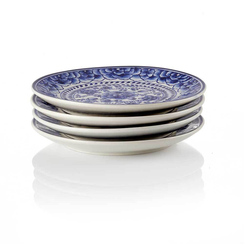 Fair Trade Dinnerware Inch Floral Appetizer Plates SERRV