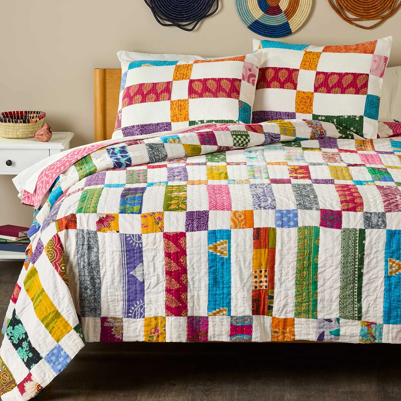 Kantha Patchwork Bedding
