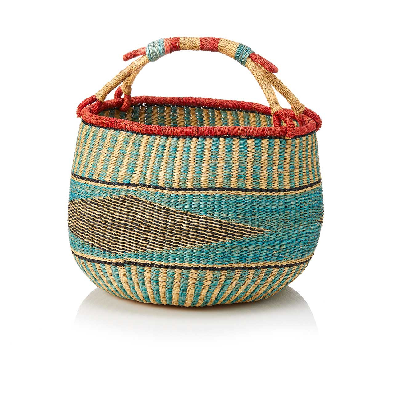 African Baskets | Cool Colored Bucket Basket | SERRV