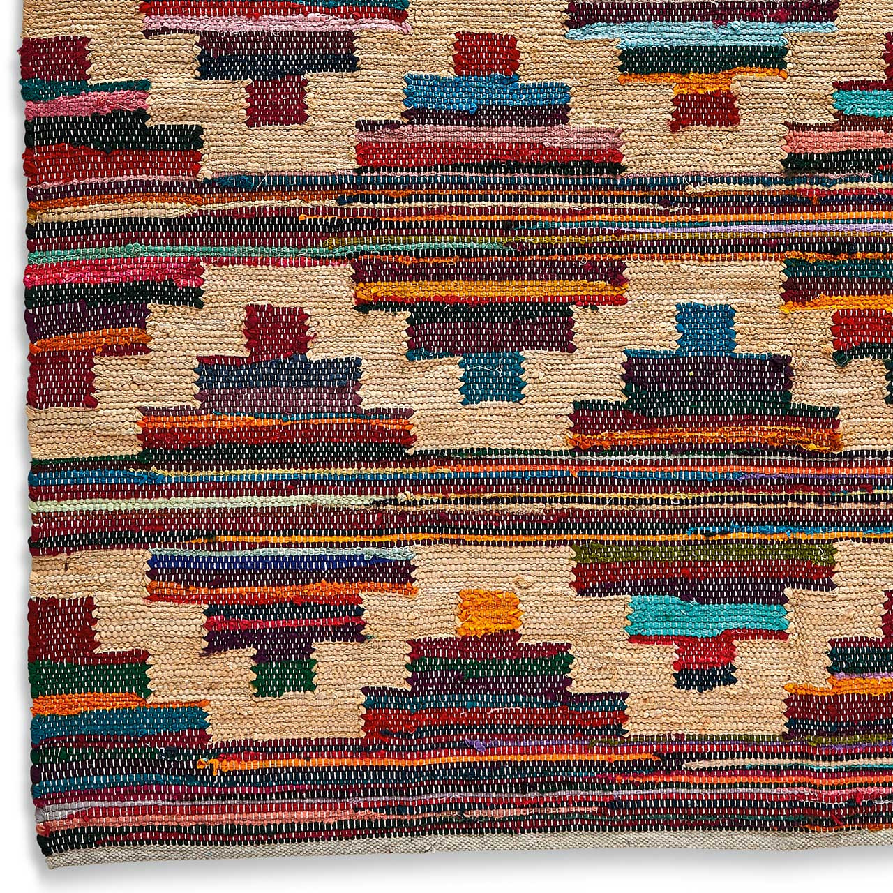 Eco-Friendly Cotton & Polyester Colorful 5'x7' Area Rug | SERRV