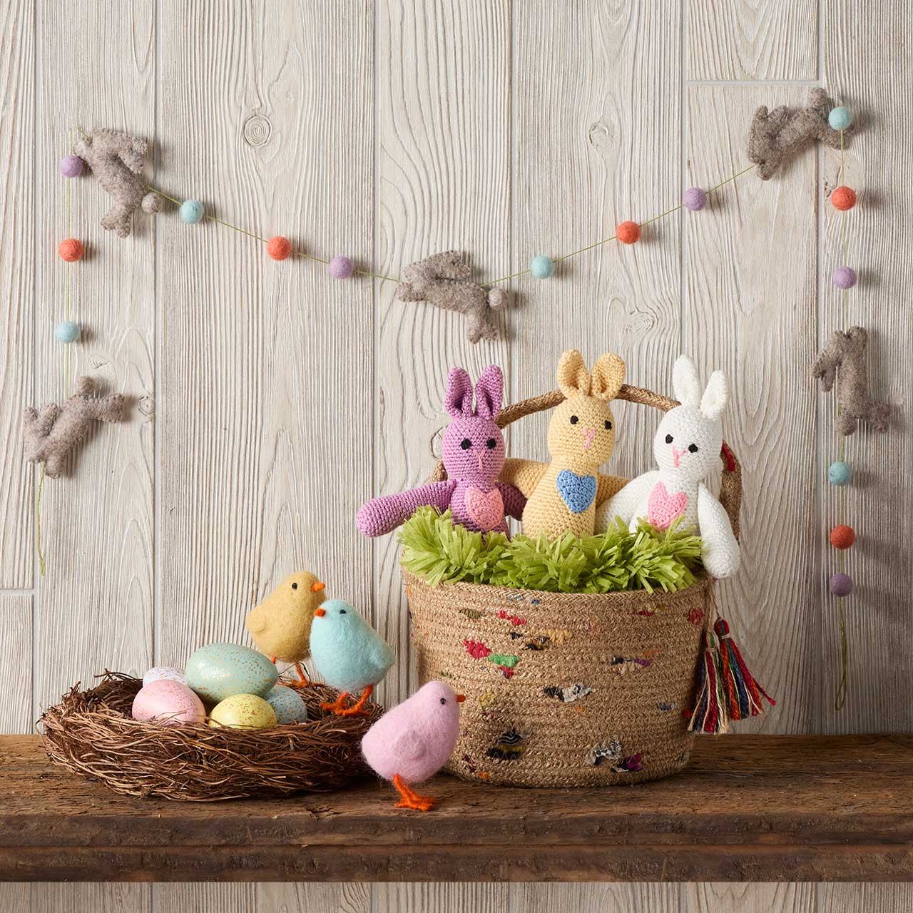 Handmade Easter Decorations | Felt Bunny Garland | SERRV