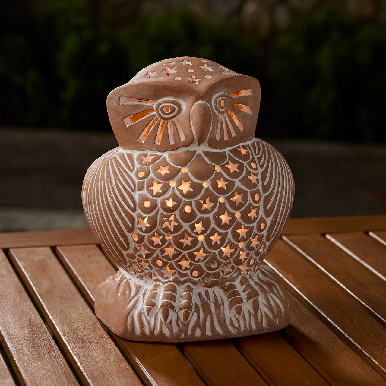 Terracotta Owl Lantern | SERRV Handmade Candle Lanterns