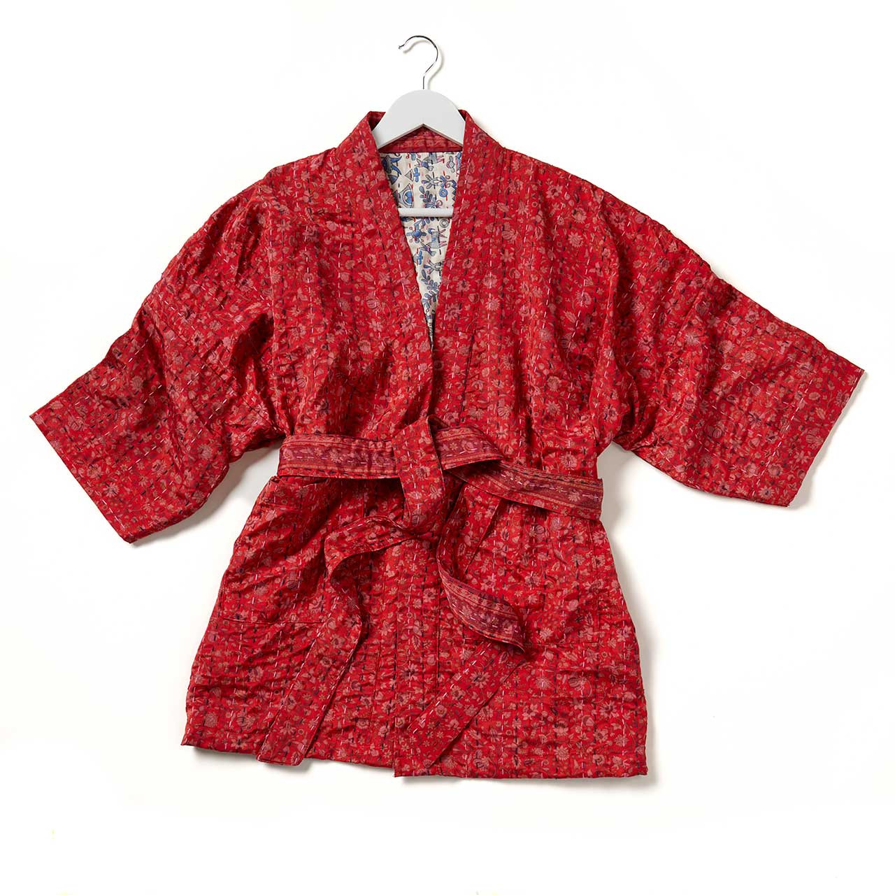Silk Sari Kimono | SERRV Upcycled Silk Embroidered Wrap