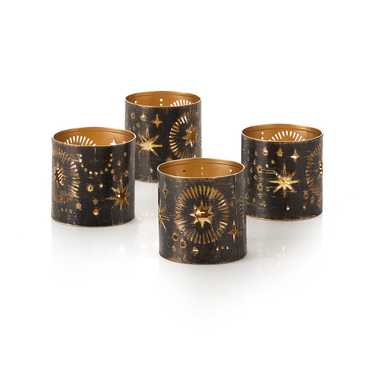 Midnight Tea Light Lanterns - Set of 4