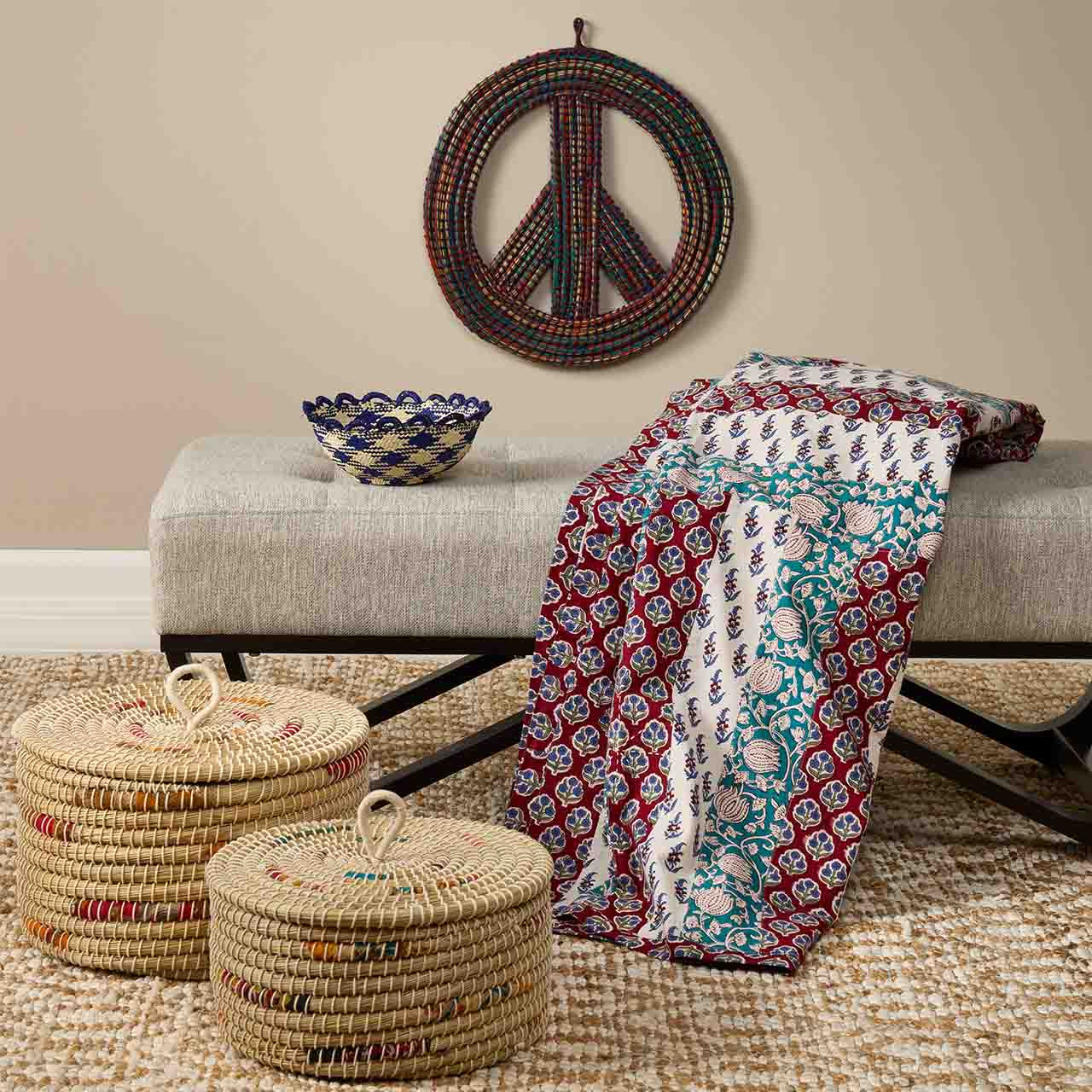 SERRV Americana Peace Wreath - Thumbnail 2