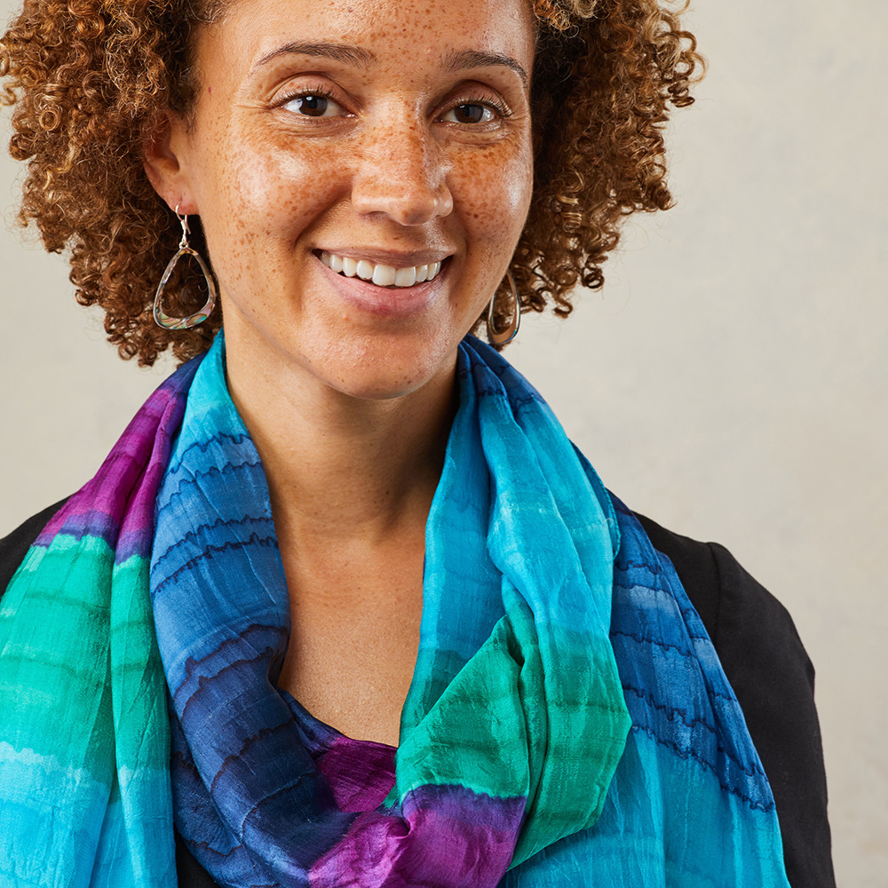 こ*み様 RMF×TheThreeRobbers 30th SILK SCARF Honey Floral 100% Silk Scarf, Made In Japan 30