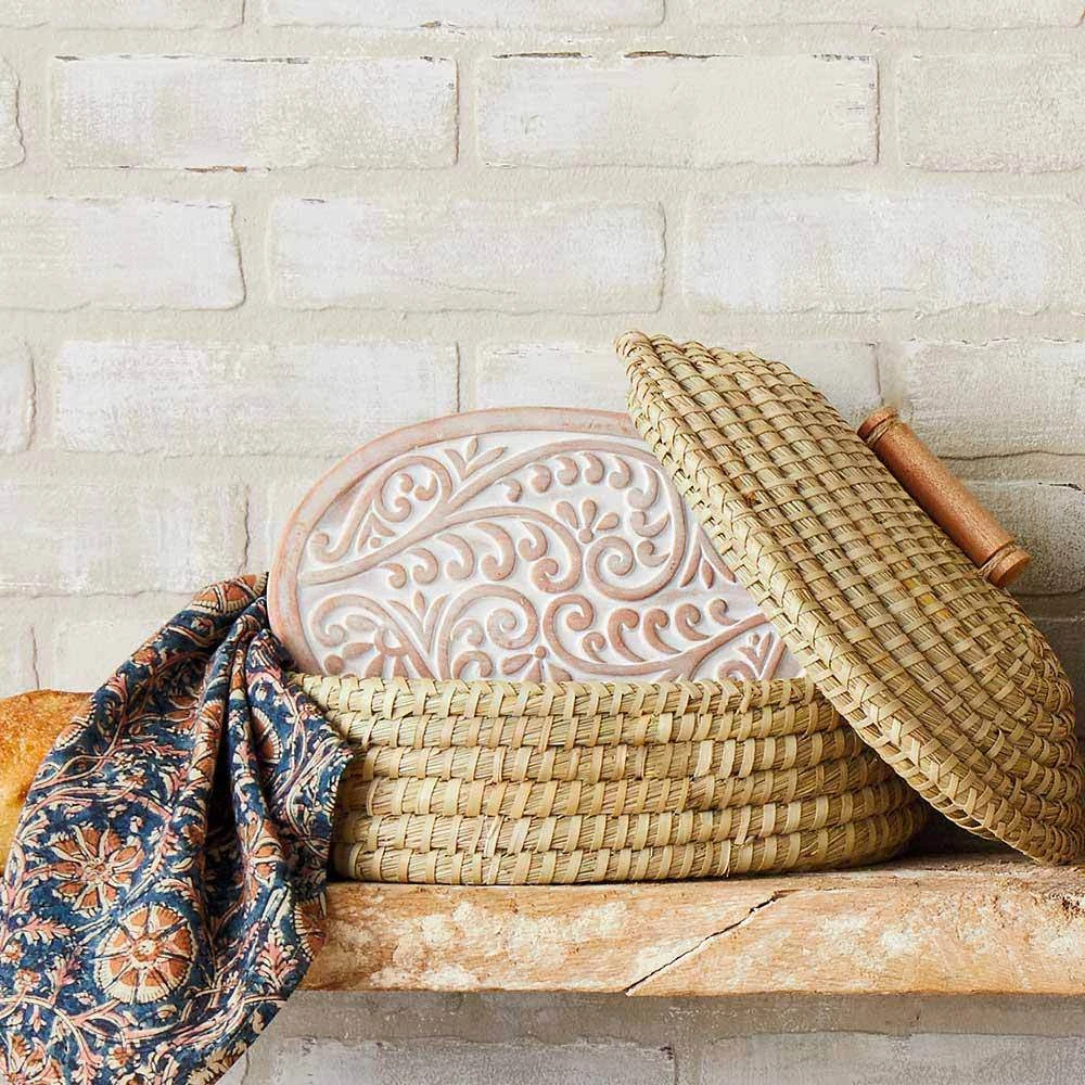 Double Vine Lidded Breadwarmer