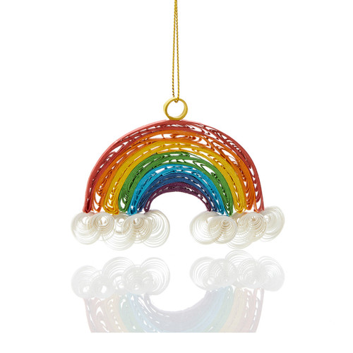 SERRV Quilled Rainbow Ornament