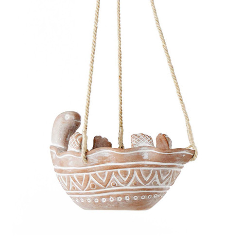 serrv tiny turtle hanging planter