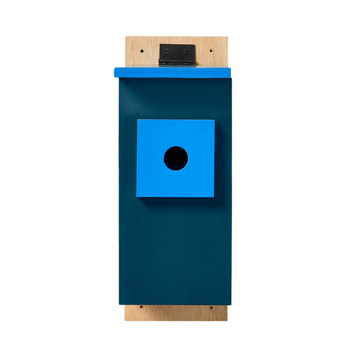 serrv blue mounted birdhouse