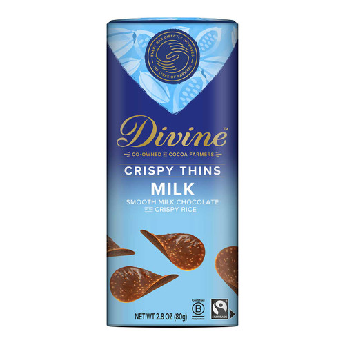 serrv milk chocolate crispy thins