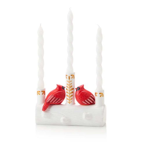 serrv yuletide cardinal candelabra