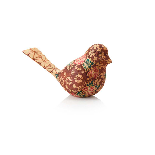 serrv batik blossoms bird