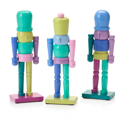 serrv jolly nutcrackers - set of 3