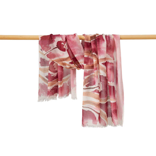 serrv plum meadow hand-painted scarf