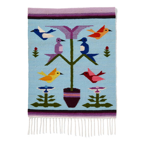 serrv bird perch tapestry