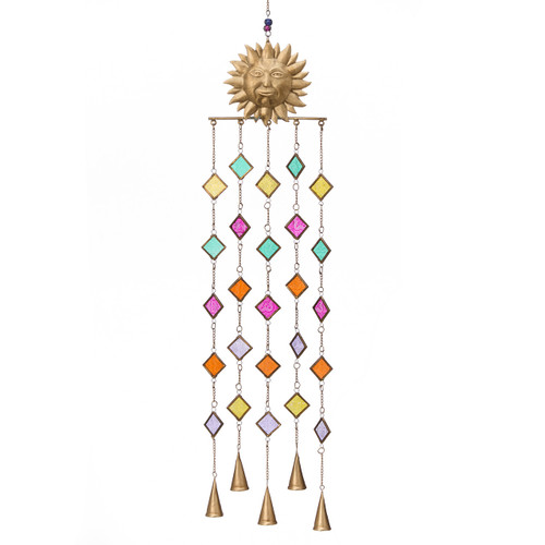 serrv smiling suncatcher wind chime