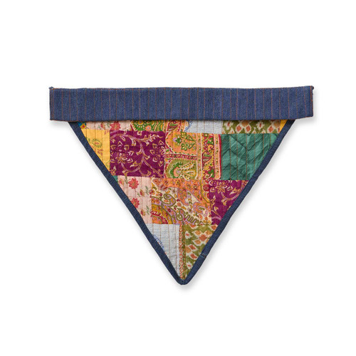 serrv large upcycled sari pet bandana