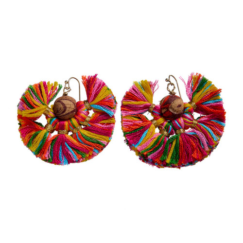 serrv remnant fringe earrings