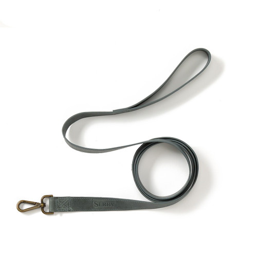 serrv mist leather pet leash