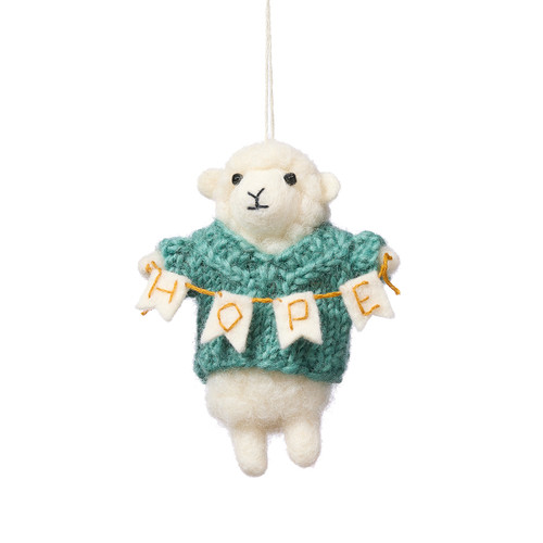 serrv hope sheep ornament