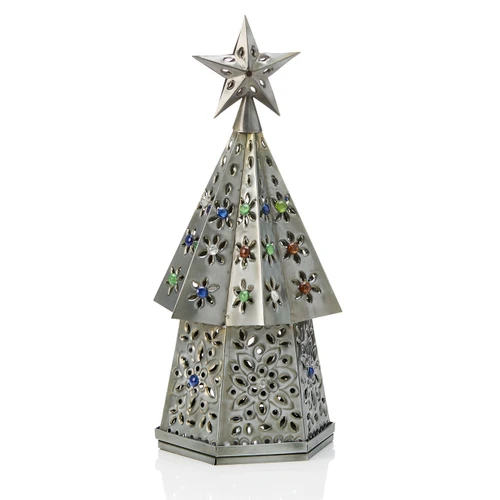 serrv merry & bright tree lantern