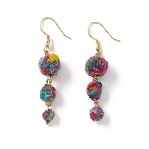 serrv syona sari drop earrings