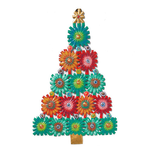 serrv merry & bright tree wall art
