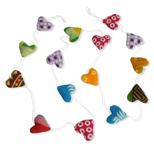 serrv sari heart garland