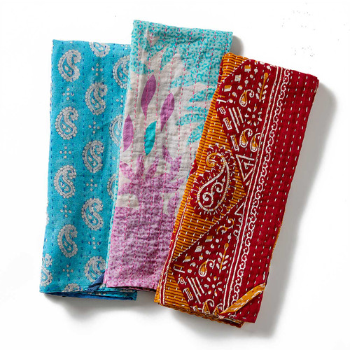 serrv kantha dish towels set