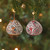 serrv avian motif gourd ornaments - set of 2 alt