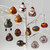 serrv avian motif gourd ornaments - set of 2 alt 2