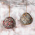 serrv avian motif gourd ornaments - set of 2 alt 4